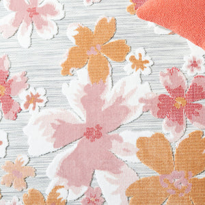 Safavieh Cabana Grey And Rose Runner Rug - Elegant Floral Design, 2x10 Feet, Perfect For Home Or Outdoor Use Grey ,Rose 88% Polypropylene,12% Polyester Cbn488u-210