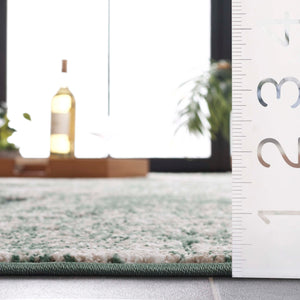 Safavieh Cabana Modern Power Loomed Area Rug From Turkey - Chic Green And Ivory Design For Elegant Spaces Green ,Ivory Polypropylene Cbn630y-9