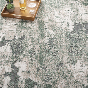 Safavieh Cabana Modern Power Loomed Area Rug From Turkey - Chic Green And Ivory Design For Elegant Spaces Green ,Ivory Polypropylene Cbn630y-9