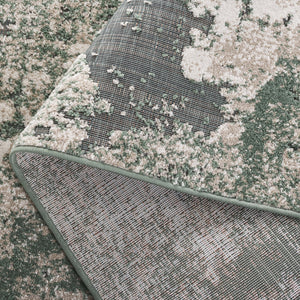 Safavieh Cabana Modern Power Loomed Area Rug From Turkey - Chic Green And Ivory Design For Elegant Spaces Green ,Ivory Polypropylene Cbn630y-9