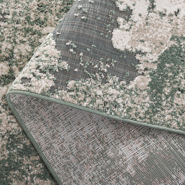 Safavieh Cabana Modern Power Loomed Area Rug From Turkey - Chic Green And Ivory Design For Elegant Spaces Green ,Ivory Polypropylene Cbn630y-9