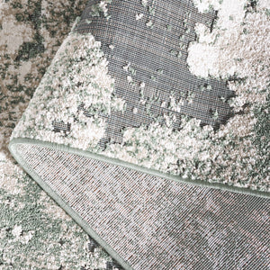 Safavieh Cabana Modern Power Loomed Area Rug From Turkey - Chic Green And Ivory Design For Elegant Spaces Green ,Ivory Polypropylene Cbn630y-9