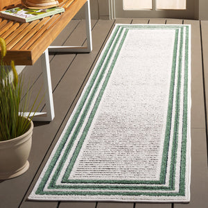 Safavieh Cabana Elegant Ivory And Green Area Rug - Durable, Stylish, And Oeko-tex Certified For Your Home Ivory ,Green Polypropylene Cbn634a-5