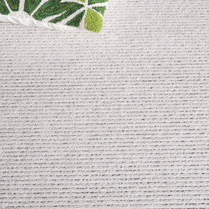 Safavieh Cabana Elegant Ivory And Green Area Rug - Durable, Stylish, And Oeko-tex Certified For Your Home Ivory ,Green Polypropylene Cbn634a-5