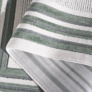 Safavieh Cabana Elegant Ivory And Green Area Rug - Durable, Stylish, And Oeko-tex Certified For Your Home Ivory ,Green Polypropylene Cbn634a-5