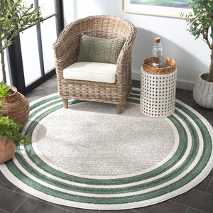 Safavieh Cabana Elegant Ivory And Green Area Rug - Durable, Stylish, And Oeko-tex Certified For Your Home Ivory ,Green Polypropylene Cbn634a-5