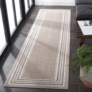 Safavieh Cabana Elegant Ivory And Green Area Rug - Durable, Stylish, And Oeko-tex Certified For Your Home Beige ,Ivory Polypropylene Cbn634b-7r