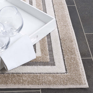 Safavieh Cabana Elegant Ivory And Green Area Rug - Durable, Stylish, And Oeko-tex Certified For Your Home Beige ,Ivory Polypropylene Cbn634b-7r