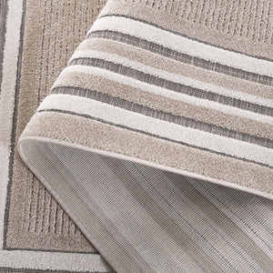 Safavieh Cabana Elegant Ivory And Green Area Rug - Durable, Stylish, And Oeko-tex Certified For Your Home Beige ,Ivory Polypropylene Cbn634b-7r