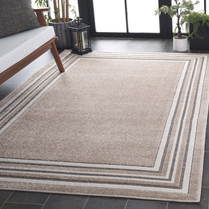 Safavieh Cabana Elegant Ivory And Green Area Rug - Durable, Stylish, And Oeko-tex Certified For Your Home Beige ,Ivory Polypropylene Cbn634b-7r