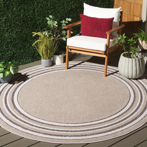 Safavieh Cabana Elegant Ivory And Green Area Rug - Durable, Stylish, And Oeko-tex Certified For Your Home Beige ,Ivory Polypropylene Cbn634b-7r