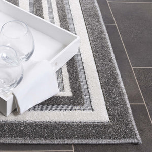 Safavieh Cabana Elegant Ivory And Green Area Rug - Durable, Stylish, And Oeko-tex Certified For Your Home Grey ,Ivory Polypropylene Cbn634f-5