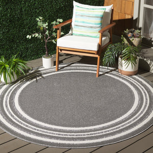 Safavieh Cabana Elegant Ivory And Green Area Rug - Durable, Stylish, And Oeko-tex Certified For Your Home Grey ,Ivory Polypropylene Cbn634f-5