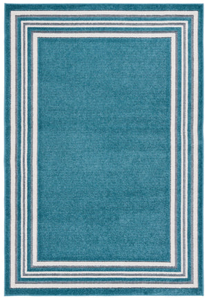 Safavieh Cabana Elegant Ivory And Green Area Rug - Durable, Stylish, And Oeko-tex Certified For Your Home Turquoise ,Ivory Polypropylene Cbn634k-7r