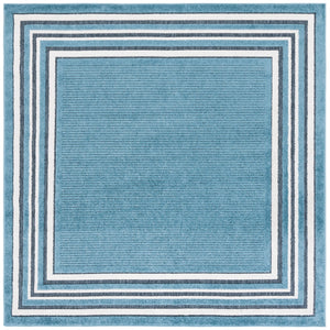 Safavieh Cabana Elegant Ivory And Green Area Rug - Durable, Stylish, And Oeko-tex Certified For Your Home Turquoise ,Ivory Polypropylene Cbn634k-7r