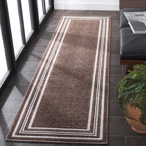 Safavieh Cabana Elegant Ivory And Green Area Rug - Durable, Stylish, And Oeko-tex Certified For Your Home Brown ,Ivory Polypropylene Cbn634t-5