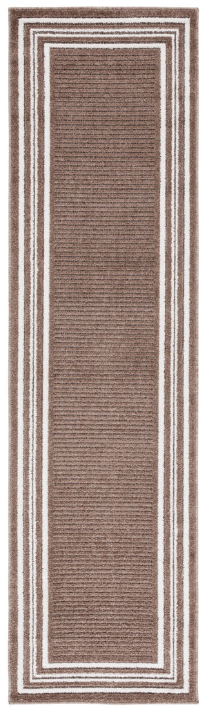 Safavieh Cabana Elegant Ivory And Green Area Rug - Durable, Stylish, And Oeko-tex Certified For Your Home Brown ,Ivory Polypropylene Cbn634t-5