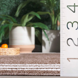 Safavieh Cabana Elegant Ivory And Green Area Rug - Durable, Stylish, And Oeko-tex Certified For Your Home Brown ,Ivory Polypropylene Cbn634t-5