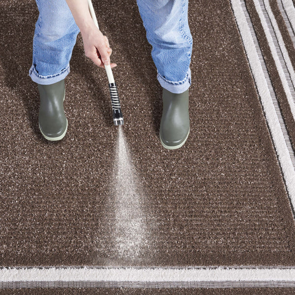 Safavieh Cabana Elegant Ivory And Green Area Rug - Durable, Stylish, And Oeko-tex Certified For Your Home Brown ,Ivory Polypropylene Cbn634t-5