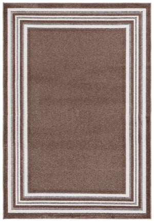 Safavieh Cabana Elegant Ivory And Green Area Rug - Durable, Stylish, And Oeko-tex Certified For Your Home Brown ,Ivory Polypropylene Cbn634t-5