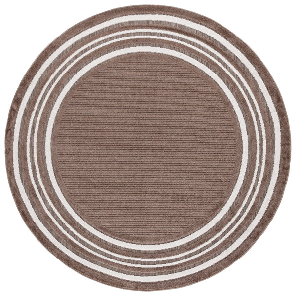 Safavieh Cabana Elegant Ivory And Green Area Rug - Durable, Stylish, And Oeko-tex Certified For Your Home Brown ,Ivory Polypropylene Cbn634t-5