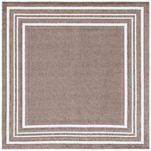 Safavieh Cabana Elegant Ivory And Green Area Rug - Durable, Stylish, And Oeko-tex Certified For Your Home Brown ,Ivory Polypropylene Cbn634t-5