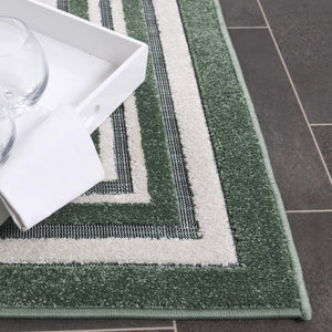 Safavieh Cabana Elegant Ivory And Green Area Rug - Durable, Stylish, And Oeko-tex Certified For Your Home Green ,Ivory Polypropylene Cbn634y-7r