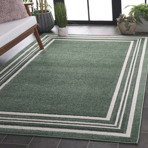 Safavieh Cabana Elegant Ivory And Green Area Rug - Durable, Stylish, And Oeko-tex Certified For Your Home Green ,Ivory Polypropylene Cbn634y-7r