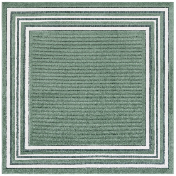 Safavieh Cabana Elegant Ivory And Green Area Rug - Durable, Stylish, And Oeko-tex Certified For Your Home Green ,Ivory Polypropylene Cbn634y-7r