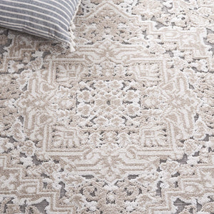 Safavieh Cabana Elegant Transitional Area Rug – Durable Power Loomed Design For Hallways And Entrances Beige ,Ivory Polypropylene Cbn636b-9