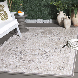 Safavieh Cabana Elegant Transitional Area Rug – Durable Power Loomed Design For Hallways And Entrances Beige ,Ivory Polypropylene Cbn636b-9