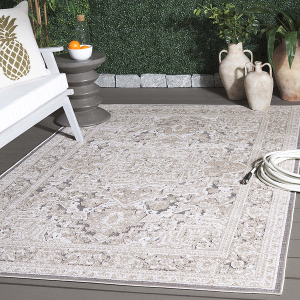 Safavieh Cabana Elegant Transitional Area Rug – Durable Power Loomed Design For Hallways And Entrances Beige ,Ivory Polypropylene Cbn636b-9