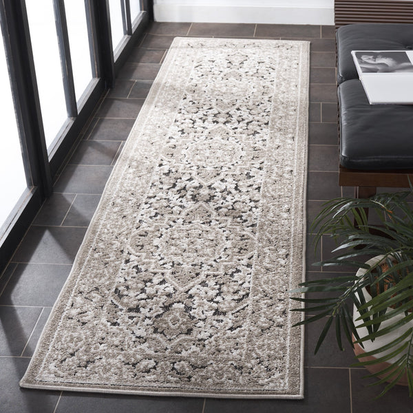 Safavieh Cabana Elegant Transitional Area Rug – Durable Power Loomed Design For Hallways And Entrances Grey ,Ivory Polypropylene Cbn636f-28