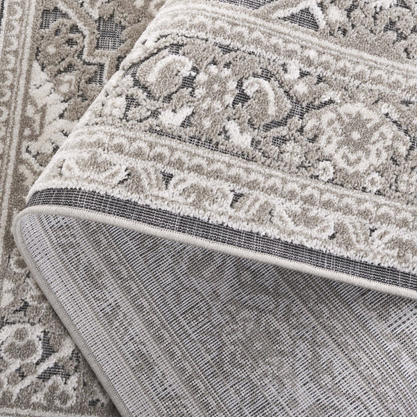 Safavieh Cabana Elegant Transitional Area Rug – Durable Power Loomed Design For Hallways And Entrances Grey ,Ivory Polypropylene Cbn636f-28