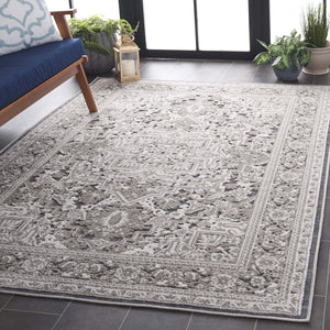 Safavieh Cabana Elegant Transitional Area Rug – Durable Power Loomed Design For Hallways And Entrances Grey ,Ivory Polypropylene Cbn636f-28