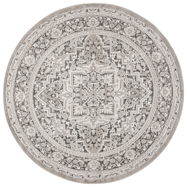 Safavieh Cabana Elegant Transitional Area Rug – Durable Power Loomed Design For Hallways And Entrances Grey ,Ivory Polypropylene Cbn636f-28