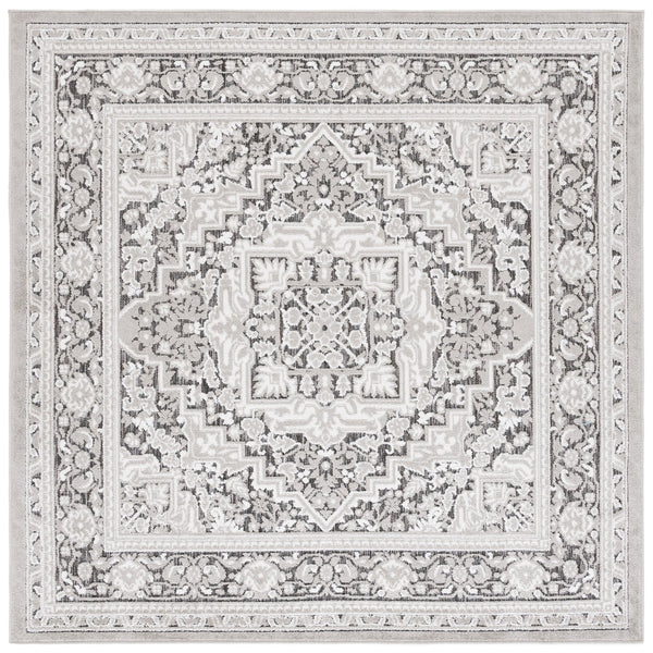 Safavieh Cabana Elegant Transitional Area Rug – Durable Power Loomed Design For Hallways And Entrances Grey ,Ivory Polypropylene Cbn636f-28