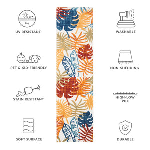 Safavieh Cabana Turkish Runner Rug - Vibrant Creme & Red Floral Design For Indoor/Outdoor Elegance 2x16 Ft Creme ,Red Polypropylene Cbn831a-216