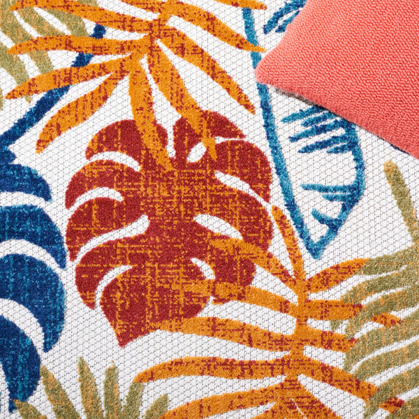 Safavieh Cabana Turkish Runner Rug - Vibrant Creme & Red Floral Design For Indoor/Outdoor Elegance 2x16 Ft Creme ,Red Polypropylene Cbn831a-216