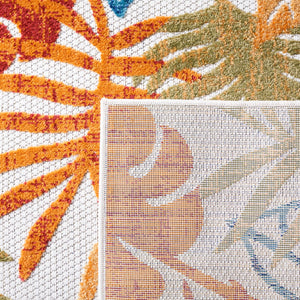 Safavieh Cabana Turkish Runner Rug - Vibrant Creme & Red Floral Design For Indoor/Outdoor Elegance 2x16 Ft Creme ,Red Polypropylene Cbn831a-216