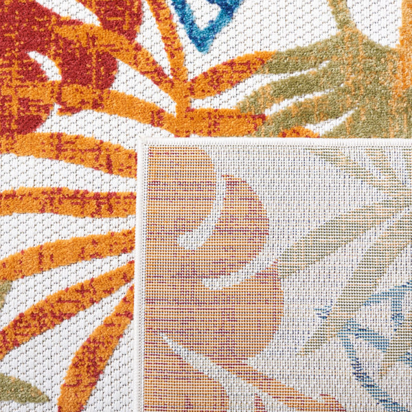 Safavieh Cabana Turkish Runner Rug - Vibrant Creme & Red Floral Design For Indoor/Outdoor Elegance 2x16 Ft Creme ,Red Polypropylene Cbn831a-216