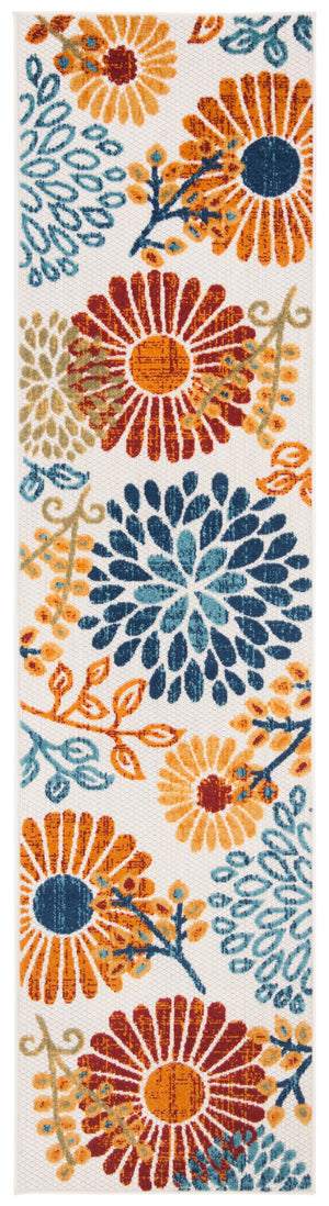 Safavieh Cabana Cream Red 6X8 Indoor/Outdoor Rug – Low-Profile 1/4" Pile, Power-Loomed Polypropylene Durability CBN832A-68