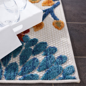 Safavieh Cabana Elegant Turkish Area Rug With Floral Design – Durable, Versatile, Perfect For Any Space Creme ,Red Polypropylene Cbn832a-10r