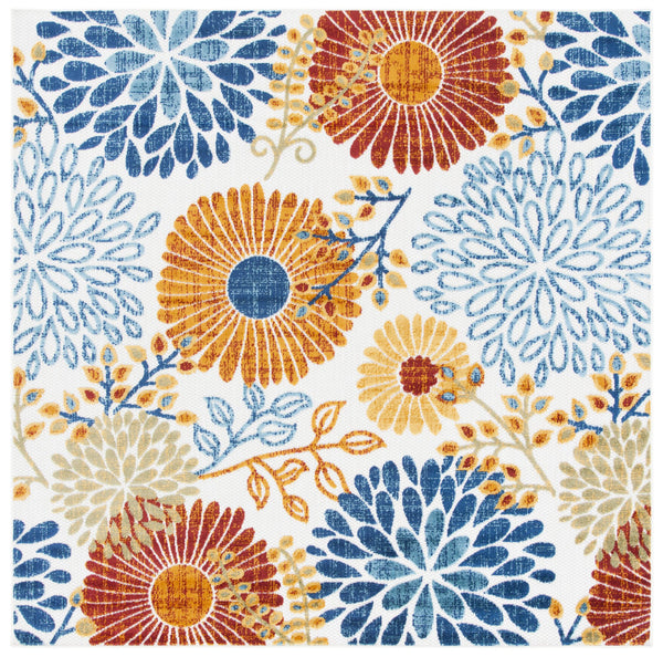 Safavieh Cabana Elegant Turkish Area Rug With Floral Design – Durable, Versatile, Perfect For Any Space Creme ,Red Polypropylene Cbn832a-10r