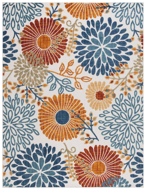 Safavieh Cabana Elegant Turkish Area Rug With Floral Design – Durable, Versatile, Perfect For Any Space Creme ,Red Polypropylene Cbn832a-10r