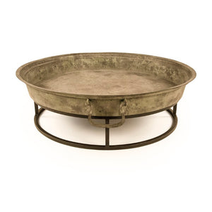 Zentique Metal Coffee Table Compact Low-Profile 42" Square All-Metal Accent Table — Industrial Minimalist Durability CCINC020B