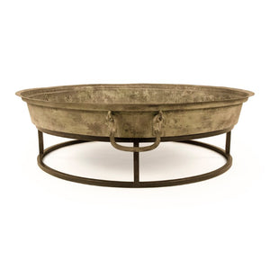 Zentique Metal Coffee Table Compact Low-Profile 42" Square All-Metal Accent Table — Industrial Minimalist Durability CCINC020B