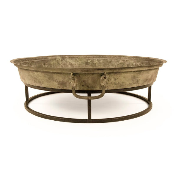 Zentique Metal Coffee Table Compact Low-Profile 42" Square All-Metal Accent Table — Industrial Minimalist Durability CCINC020B