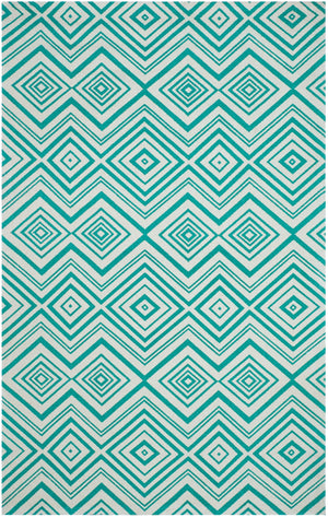 Safavieh Cedar Brook 142 Hand Loomed  Rug Ivory / Light Teal CDR142A-3