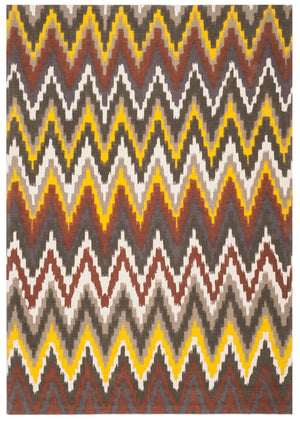 Safavieh Cedar Brook 145 Hand Loomed  Rug Black / Citron CDR145A-4
